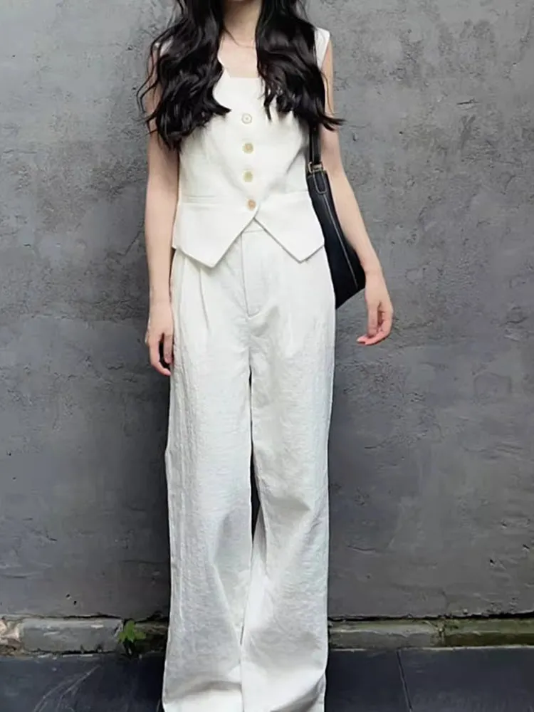 

Новинка 2025, мужской облегающий повседневный однотонный жилет irt, удобный простой роскошный верхний костюм на одной пуговице, топ