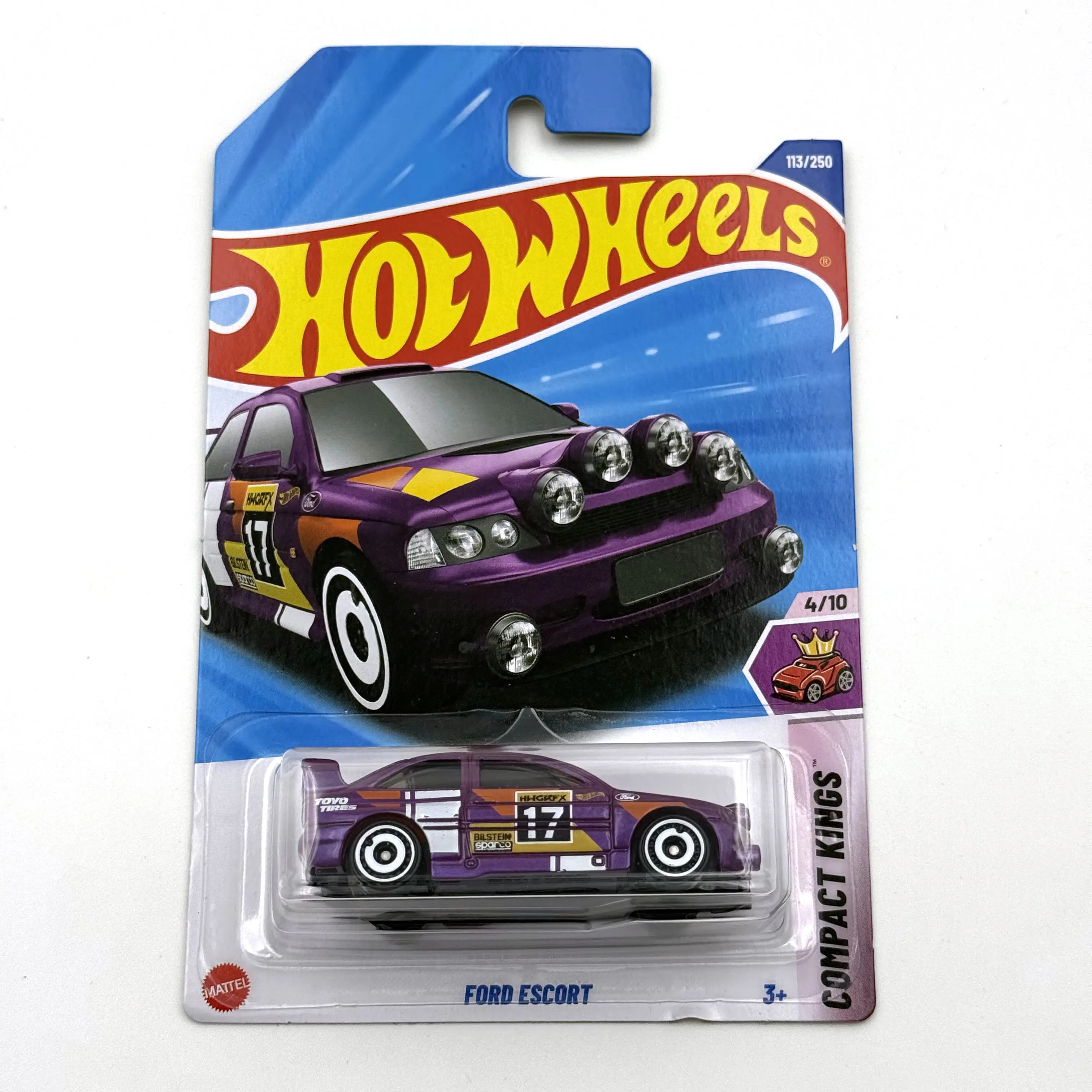 

2025-113 Hot Wheels Cars FORD ESCORT 1/64 Коллекция металлических литых моделей игрушечных транспортных средств