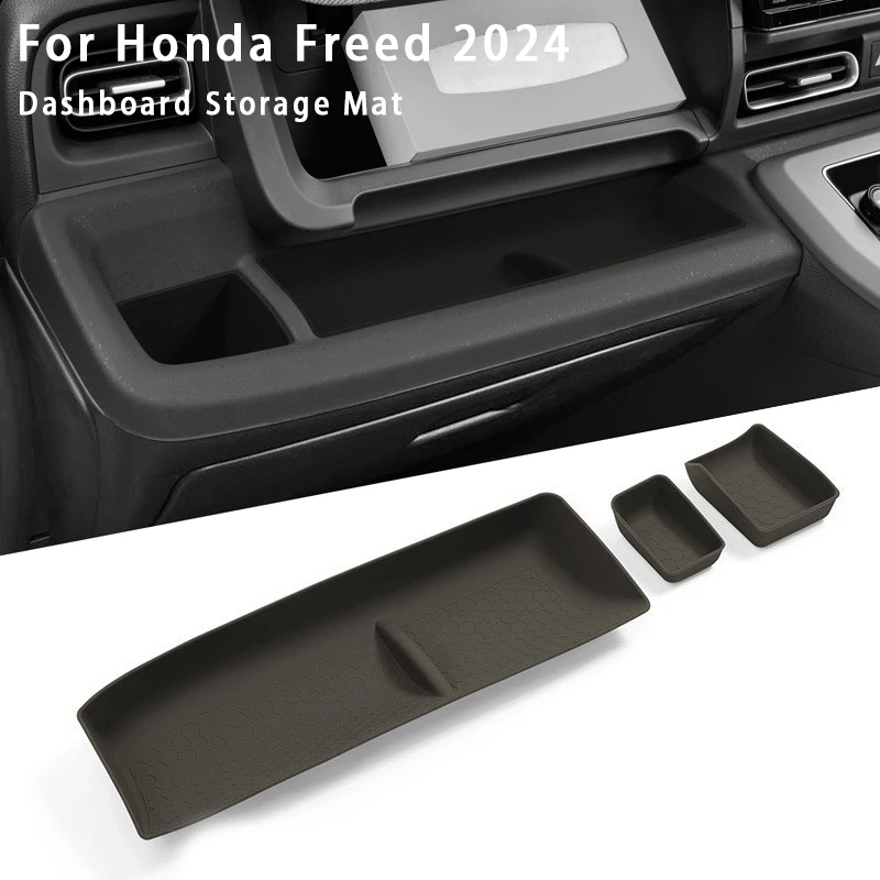 

For Honda Freed 2024 Dashboard Cup Holder Non-slip Pad Silicone Storage Box Organizer Tray Mat Car Interior Accessories