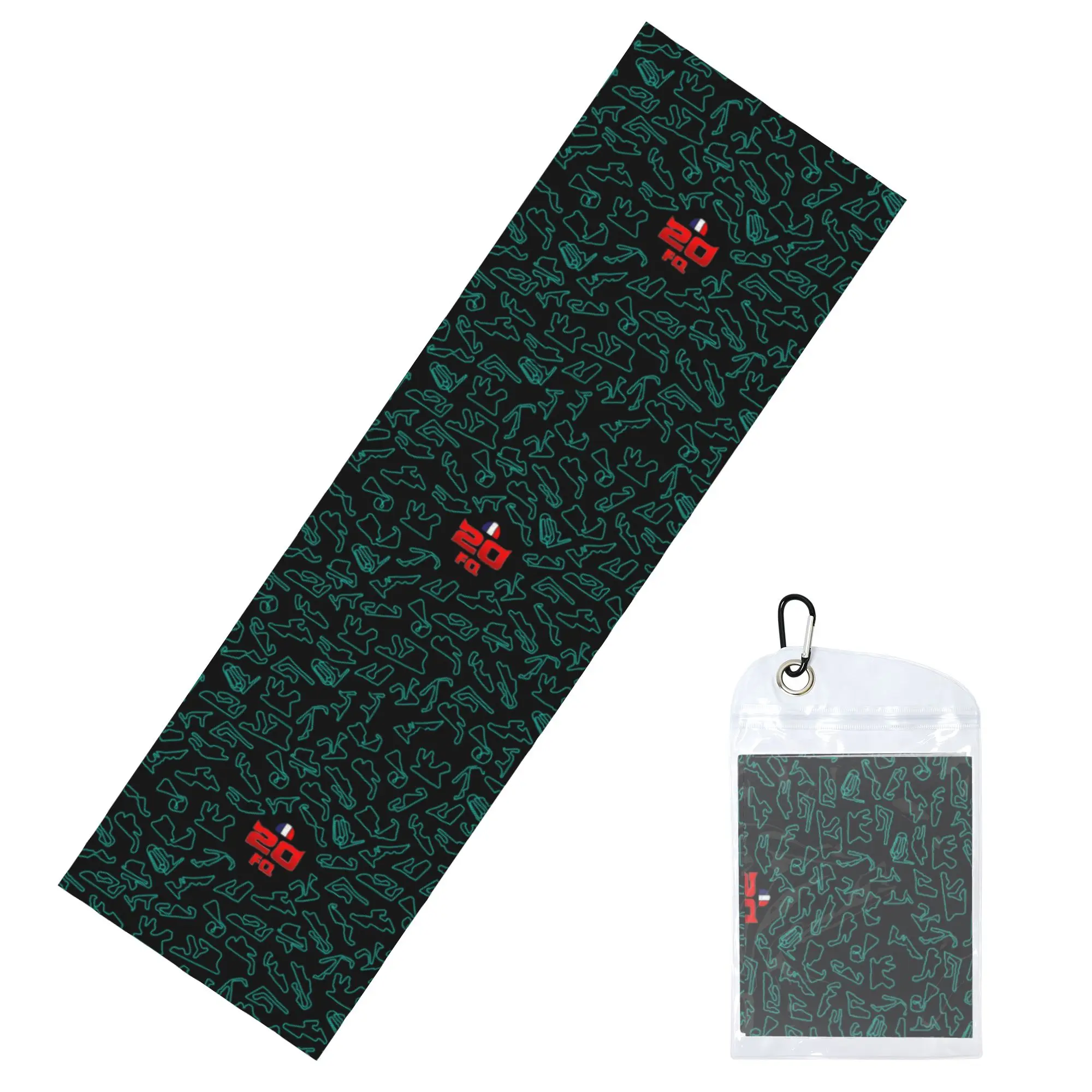 Fabio Quartararo Cold Exercise Towel  El Diablo Pattern Circuits Super Soft Breathable Instant Cooling Towel  Beach Towels