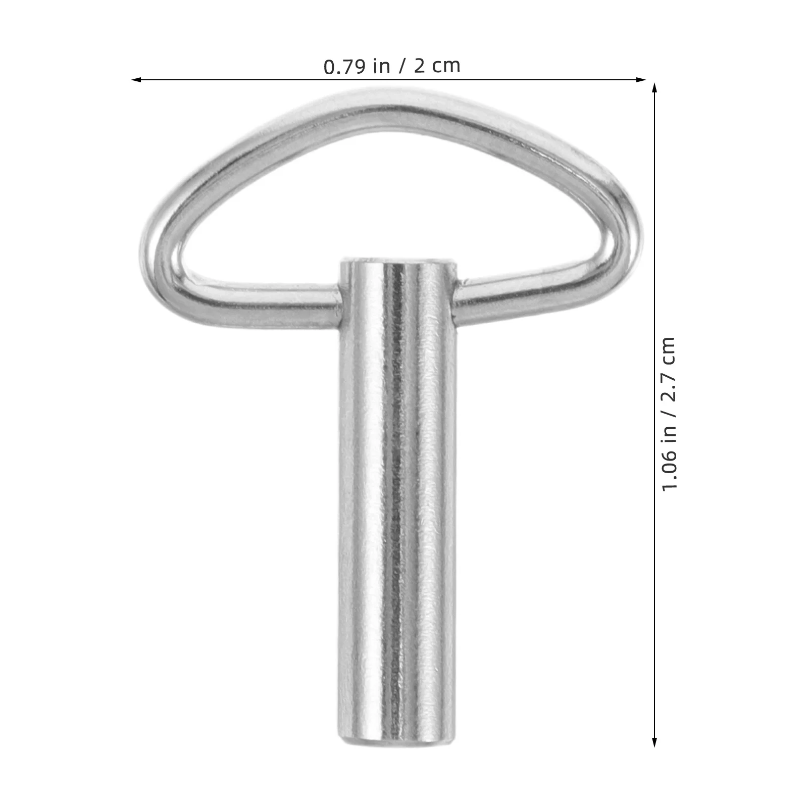 3개입 20mm 뮤직 박스 키 교체용 금속 DIY 와인딩 도구 휴대용 시계 수리 키 삼각형 와인더 기계식 시계용