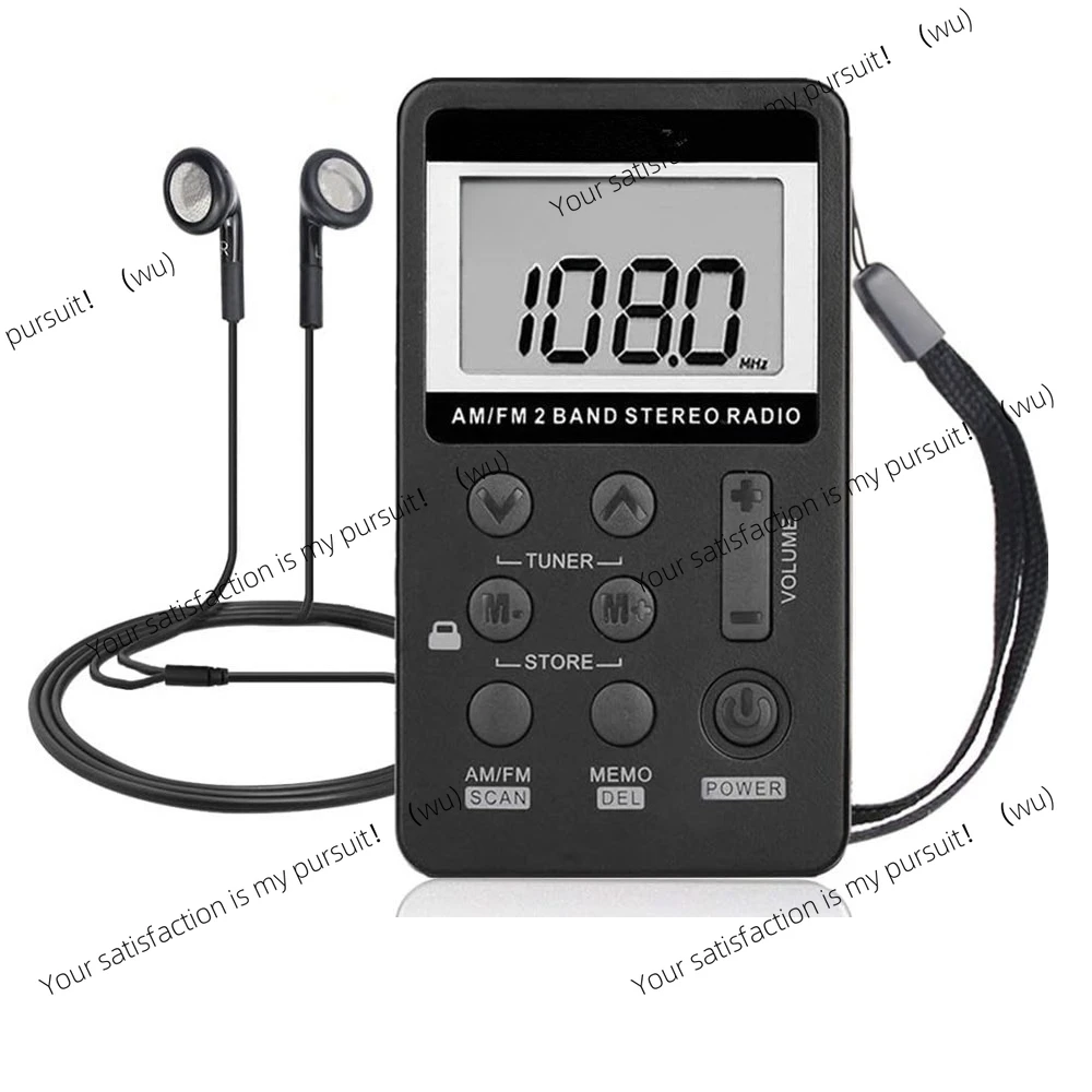 Portable Digital Display AM FM FM Radio USB Charging Interface Small and Mini