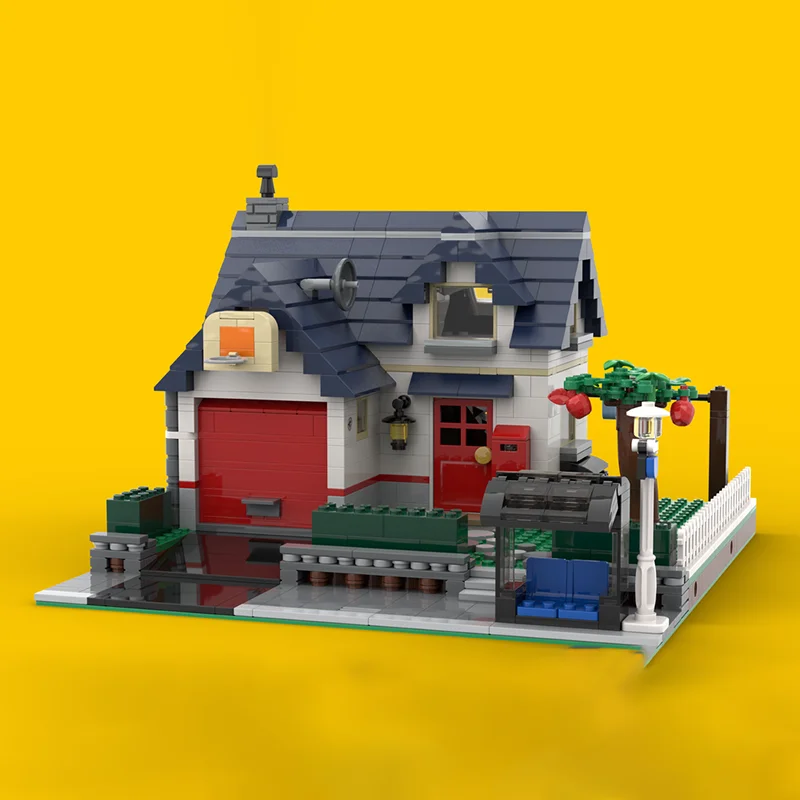 Modular City Building Moc Building Bricks Apple Tree House Model Technology Modular Blocks Gifts Christmas Toy DIY Sets Assembly