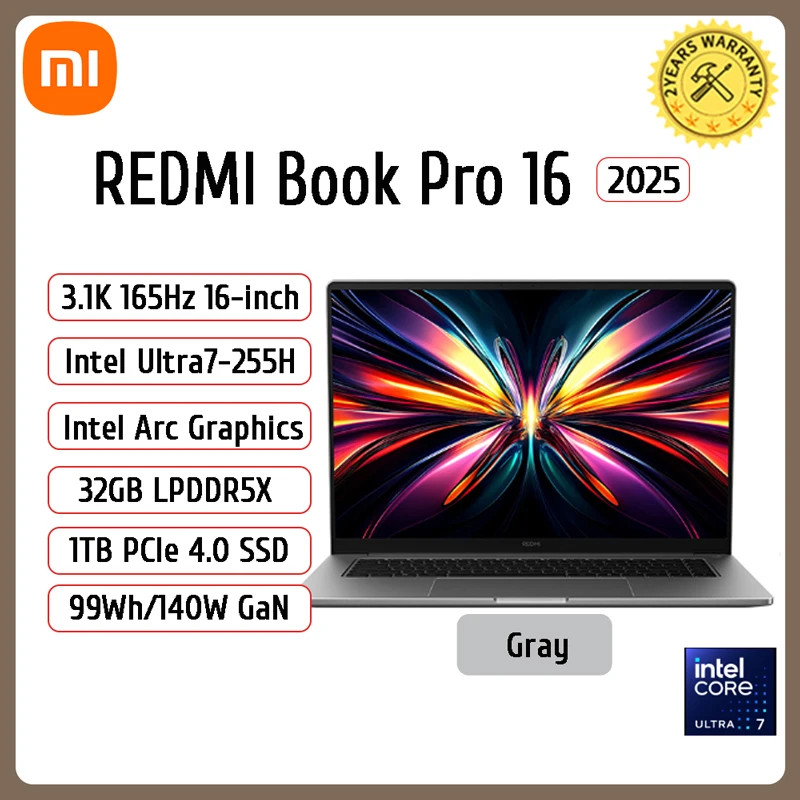 Xiaomi Redmi Book Pro 16 ノートパソコン Intel Ultra 7 255H/Ultra 5