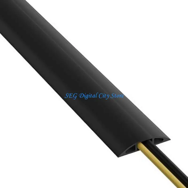 U75B Flame Retardant Cord Protectors Channel Flexible Cuttable Floor Wire Cover For Home Office Safe Cable Management