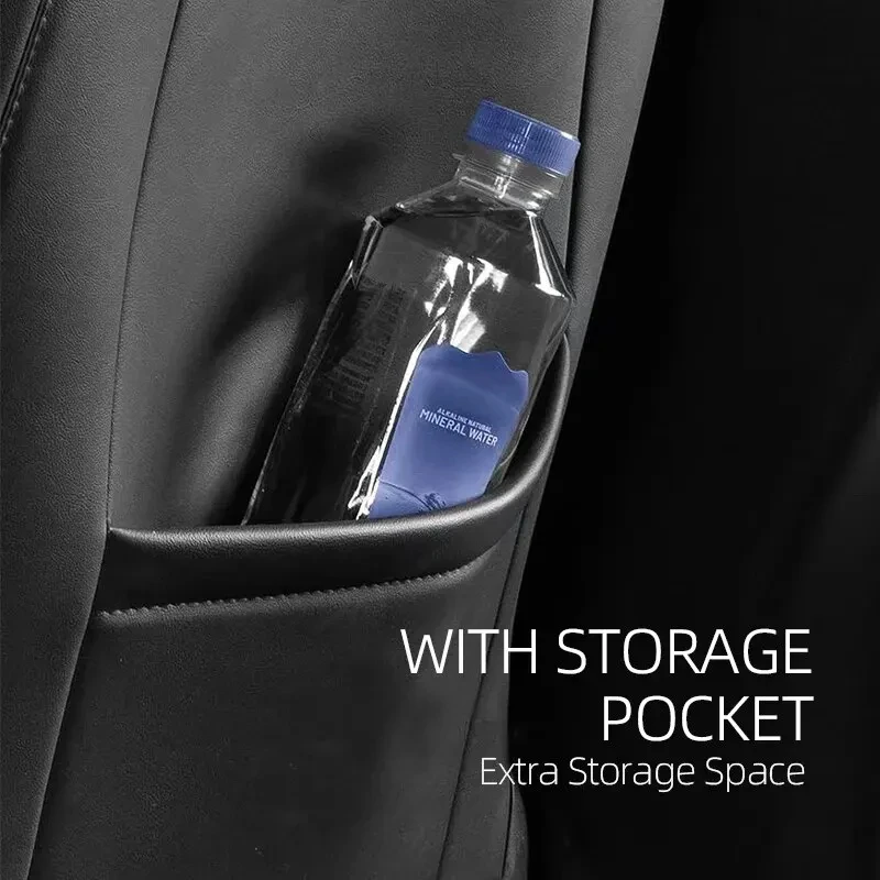 Für Tesla Model 3 Model Y Rückenlehnen-Schutzmatte Rücksitz-Trittschutz für Kinder mit Zusätzlicher Organizer-Tasche – Detail 5