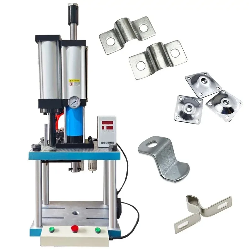 Hydraulic Four-Column Pneumatic Press 110/220V Stamping Machine Punching Soap Forms Metal Badges Light Bulb Making Durable Steel