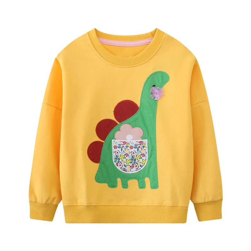 Little maven 2PCS Tops Kids Clothes Children's Clothing 2026 Autumn Baby Boys Spring Cartoon Dinosaurs Infants Sweatshirt Hoodie