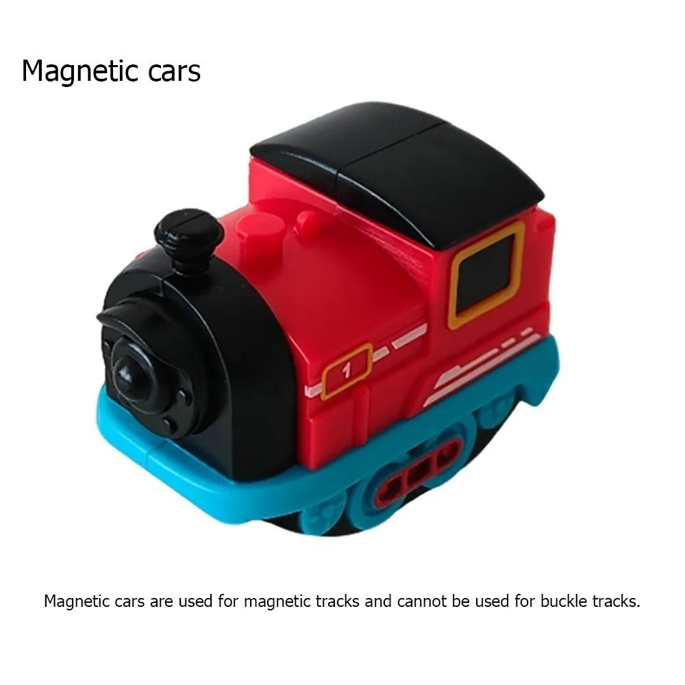 Spaßige Plastik-Magnetbahn mit Zug für Sanftes und Stabiles Fahren, Intelligentes Spielzeug-Eisenbahnset, Kleiner Zug für Kinder