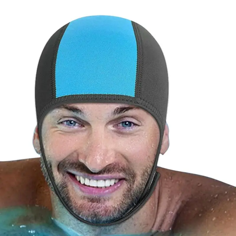 Swimming Hat 2.5mm Neoprene Diving Hat Professional Fabric Winter Cold-Proof Wetsuits Head Cover Helmet Swimwear