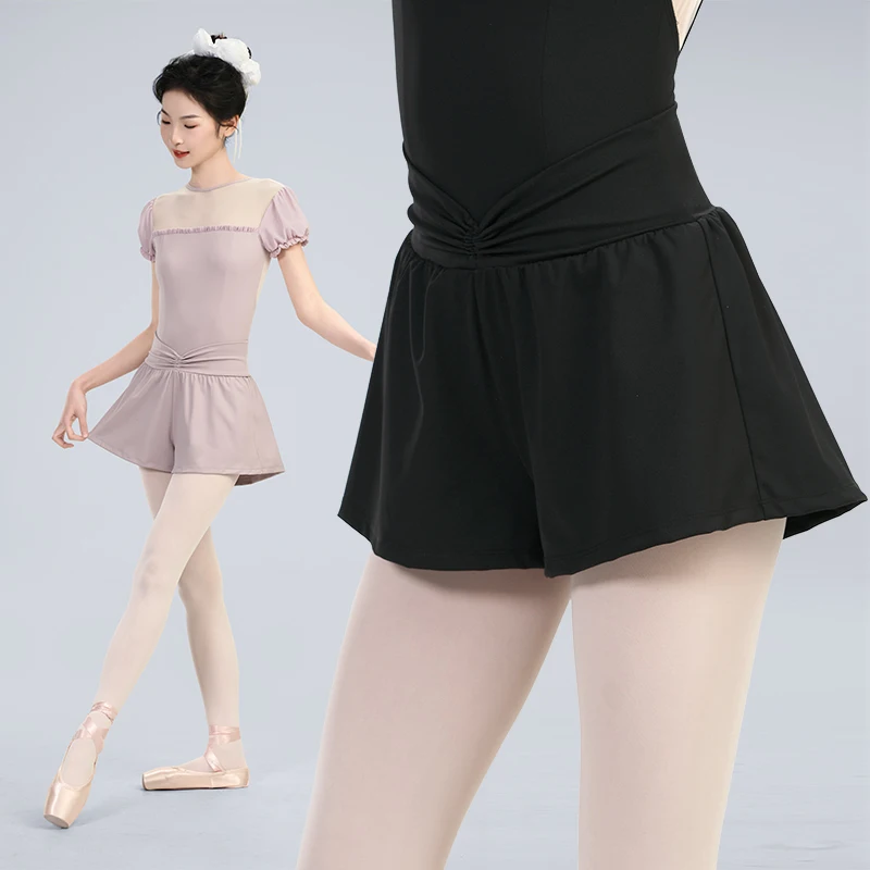 女性ソリッドナイロンカジュアルショーツ裏地付きハイウエストダンスショーツガールランニングショートパンツジョギングワークアウトスポーツジムショーツ