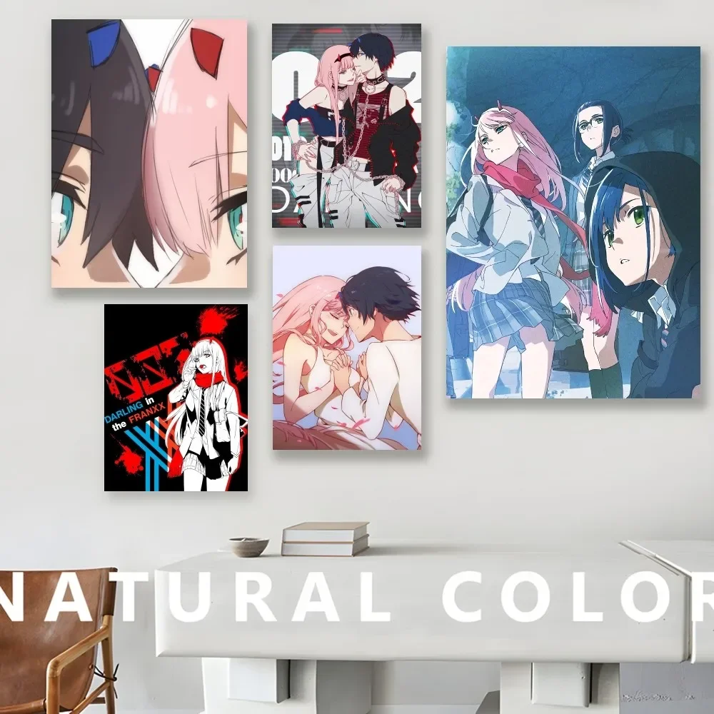 

Darling In The Franxx Poster Prints Wall Painting Bedroom Living Room Wall Bar Restaurant Sticker Large