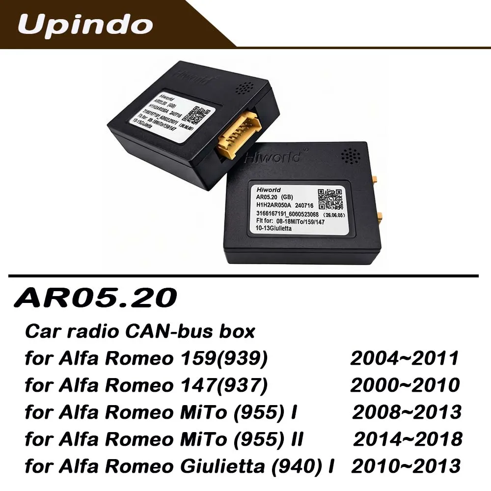 アルファロメオ-mito-955、ジュリエッタ-940、159、939、147、937-向け-android-車載ラジオ-ヘッドユニット-can-バス-デコーダー-アダプター