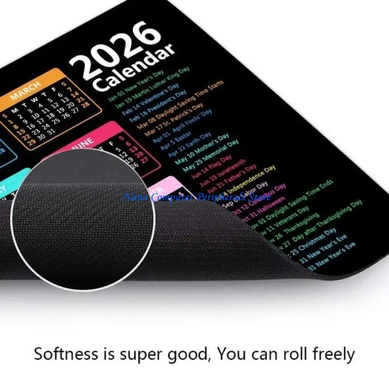 لوحة ماوس ألعاب F68C 2026 للمكتب بتقويم كامل وقاعدة مضادة للانزلاق مريحة #4