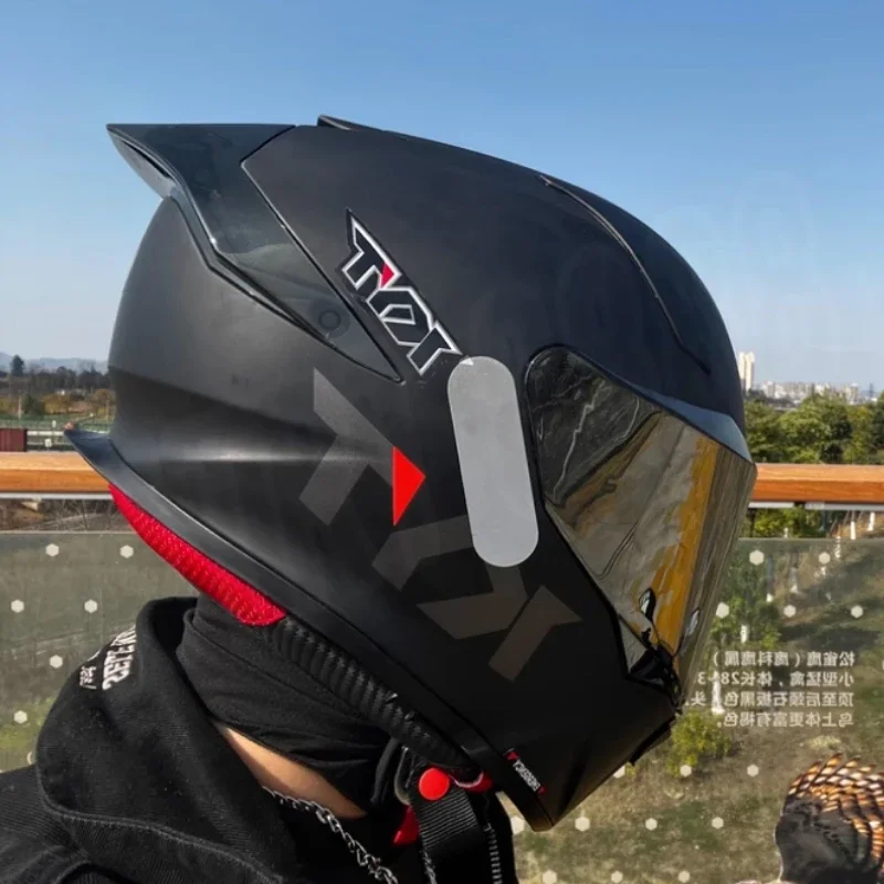 For KYT R2R Motorcycle Full Face Helmet High Density with Lens Lock for BMW Track Racing Capacete DOT Certification Capacete