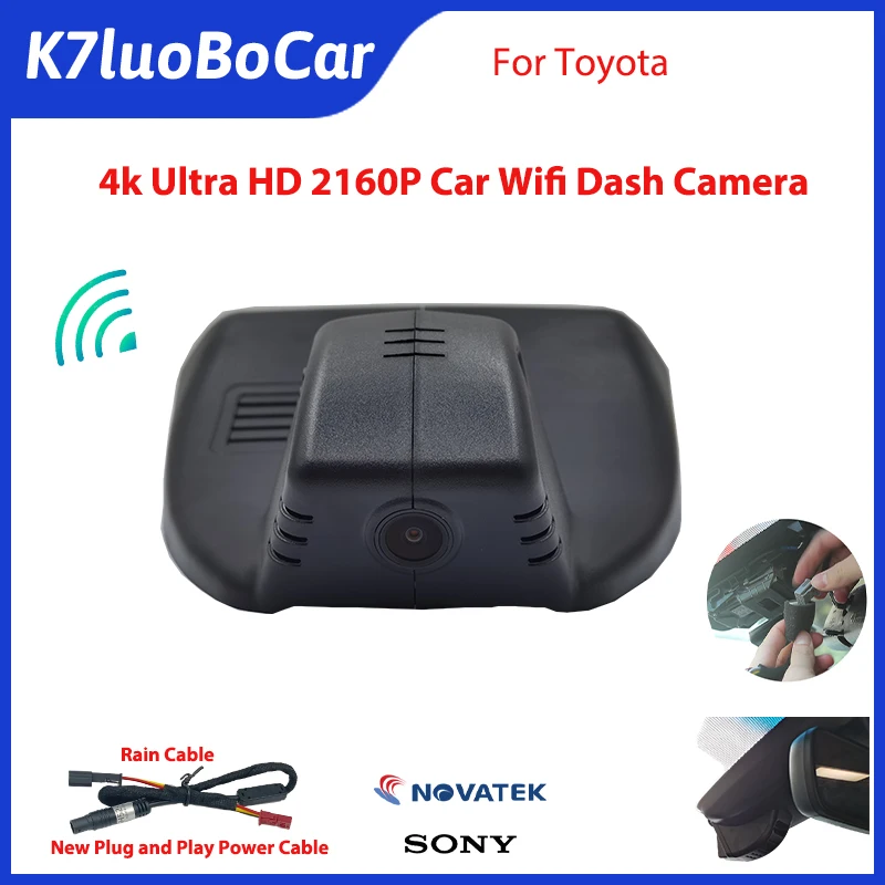 

4k 2160P Car Dvr Full HD Plug and play Wifi Dash Cam Car Dvr Camera For Toyota Corolla Alphard Sienna Verso Vios Venza