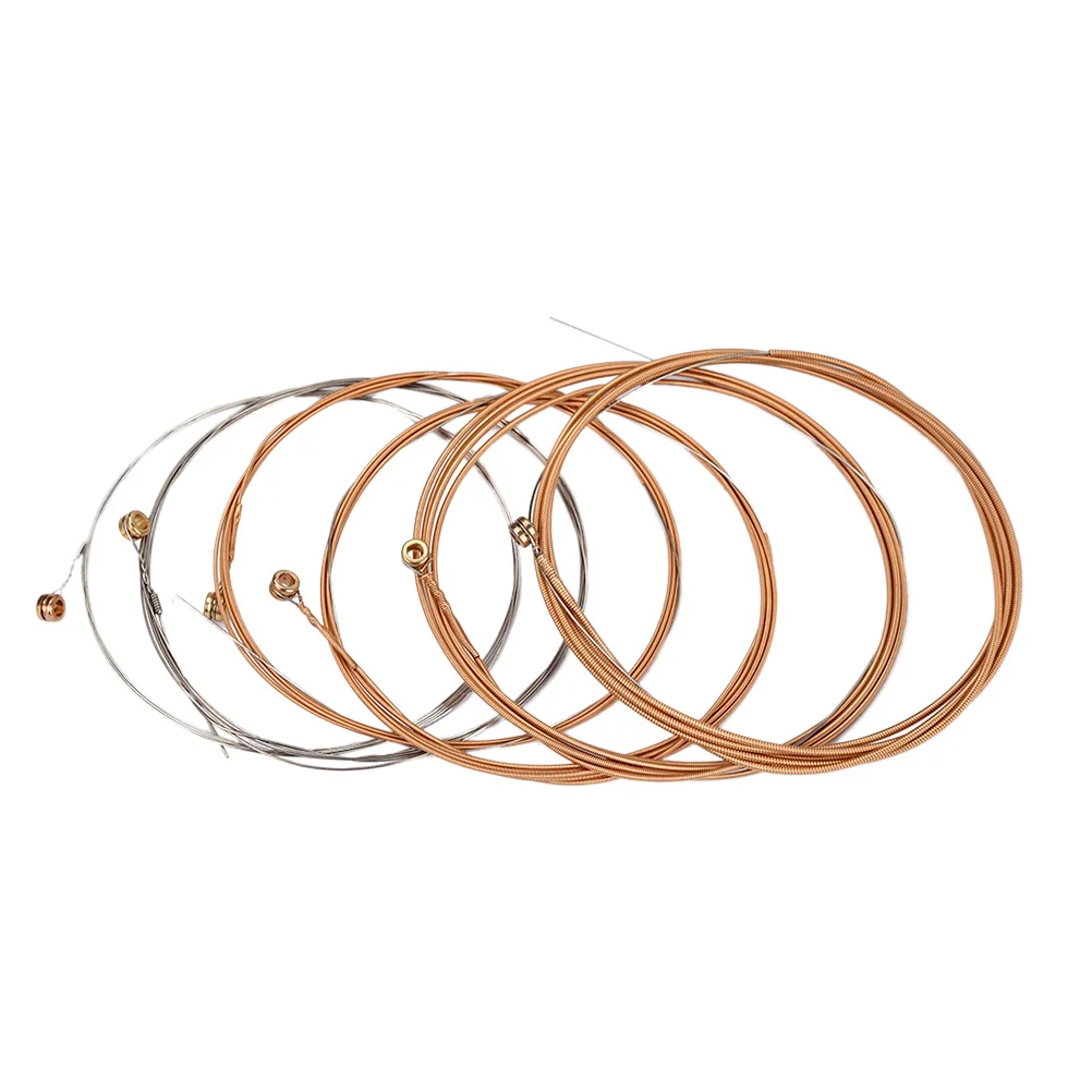 

6 pcs Steel Guitar Strings 0.28Mm 0.38Mm 0.56Mm 0.81Mm 1.07Mm 1.32Mm High-Definition Pure Tone Hexagonal Core Anti-Oxidation