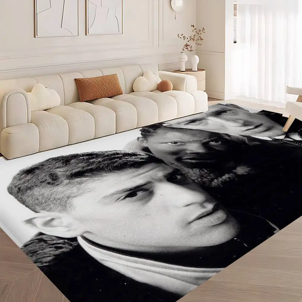 سجادة أرضية من فيلم L-La Haine أرخص مضادة للانزلاق وشرفة غرفة المعيشة الحديثة المطبوعة بجانب السرير #2