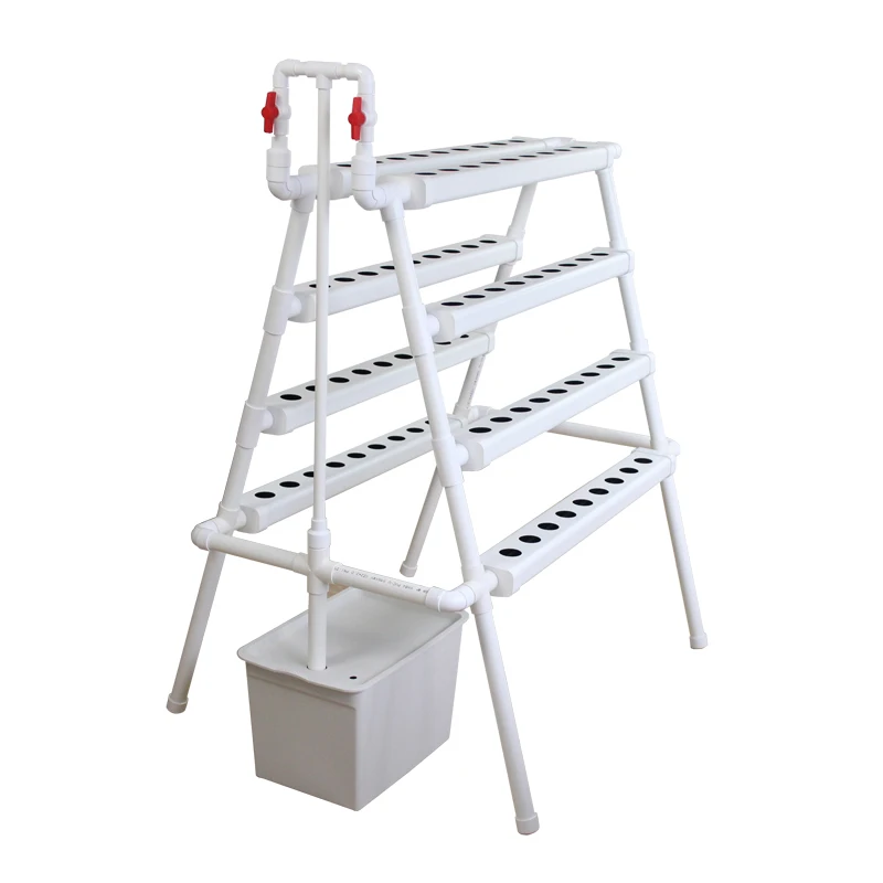 Large Indoor Vertical Farm 72 Holes UPVC Frame Pc Sheet Cover Hydroponic Growing System