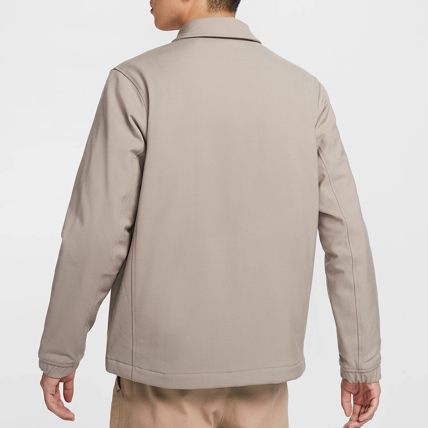 Nike Authentic Swoosh Men's Polo Comfortable Simple Long Sleeve Jacket HF6790-087