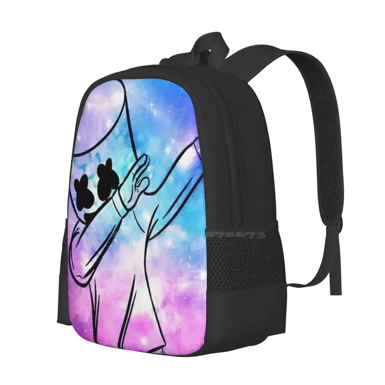 - Dj-Dab Pattern Design Bagpack School Bags Dj Snake Music Musique American David Guetta Pardon My French Party Dab