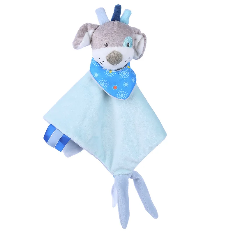 Edredón de peluche de conejito personalizado para bebé, juguetes de peluche para bebé, toalla suave de apaciguar, juguetes de animales para dormir