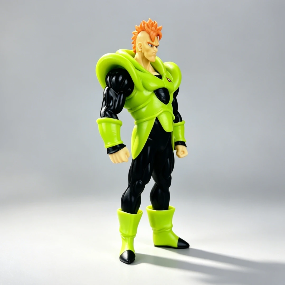 21cm/8.26in Dragon Ball Z Android 16 Figure Red Ribbon Army PVC Statue Collection Model Doll Anime DBZ Action Figures Toy Gift view 2