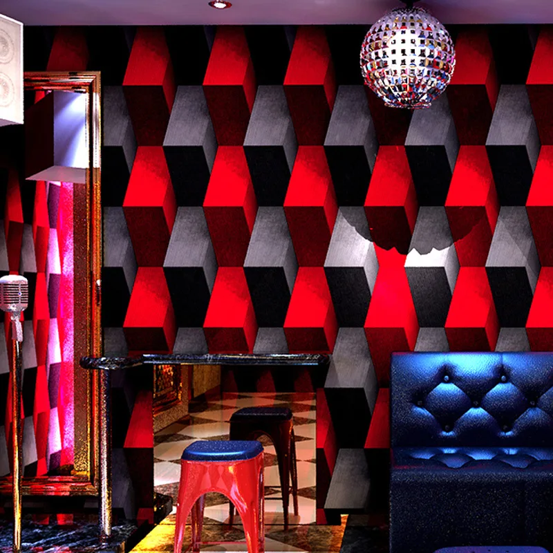 3D Holographic Wall Mural for Karaoke Room KTV Theme Booth Corridor Decorative Wallpaper Bar Background Wall Fabric