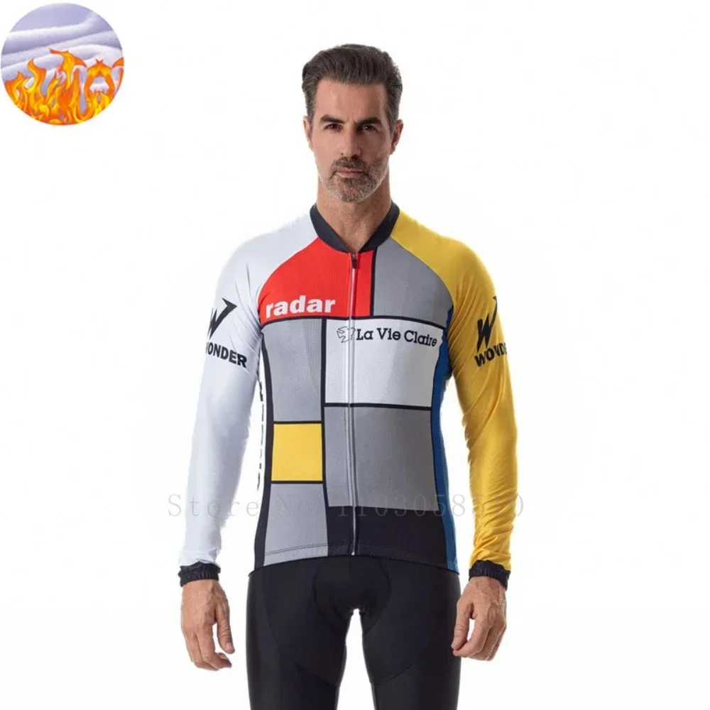 

Men Winter Autumn Cycling Jacket Thermal Fleece Cycling Jacket Warm Inside Cycling Jersey Ciclismo Outdoor Sports Jackets