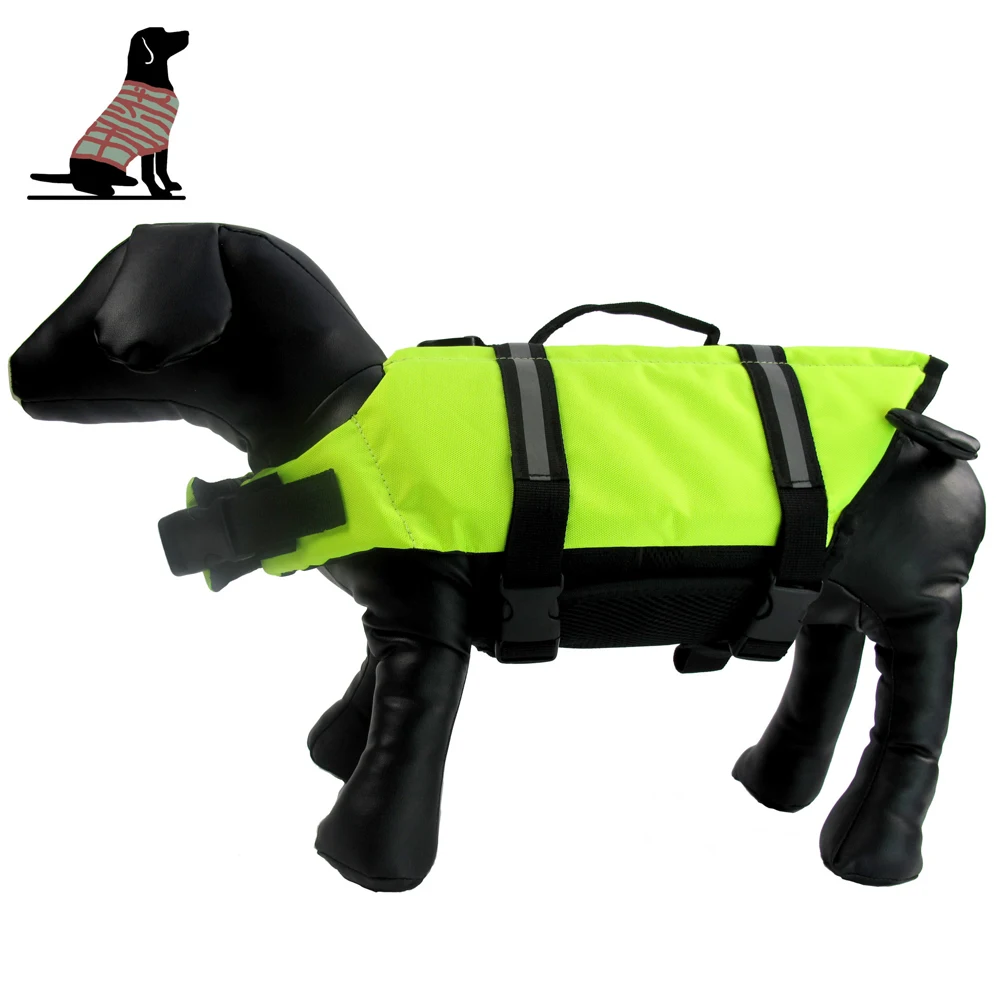 

Jacket Puppy Size Xs Green Light-Reflecting Breathable Quick Release Buckles Pet Life Preserver Comfortable Handle