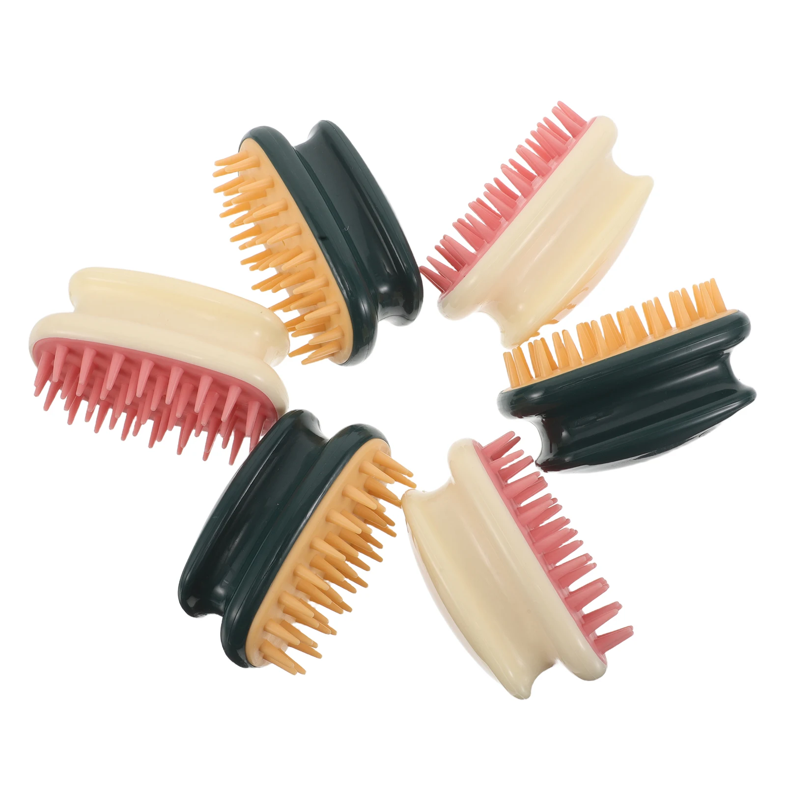 

6Pcs Shampoo Scalp Brush Massager with Soft Tpr Bristles for Daily Hair Washing Exfoliating and Stimulating Portable Hair Wash