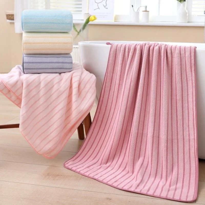 Large Bath Towels Drying Shower Towel Soft Absorbent Bathrobe Microfiber Towels Bathroom Washcloth Bathing Robe 70x140cm