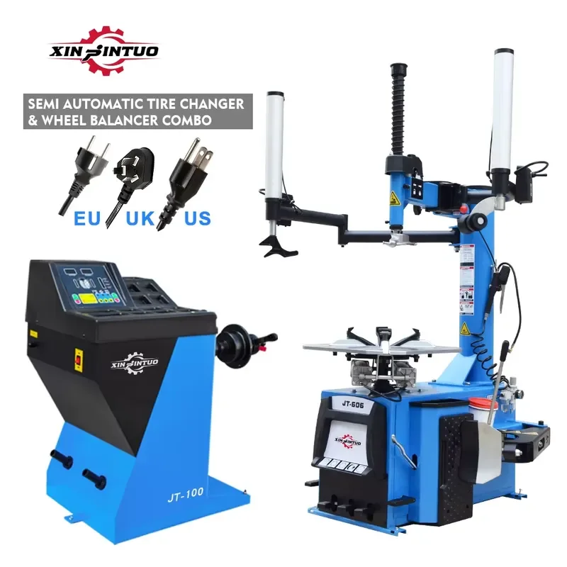 Ensemble de changeur de pneus automatique et d'équilibreuse de roues d'usine, alimentation 220v