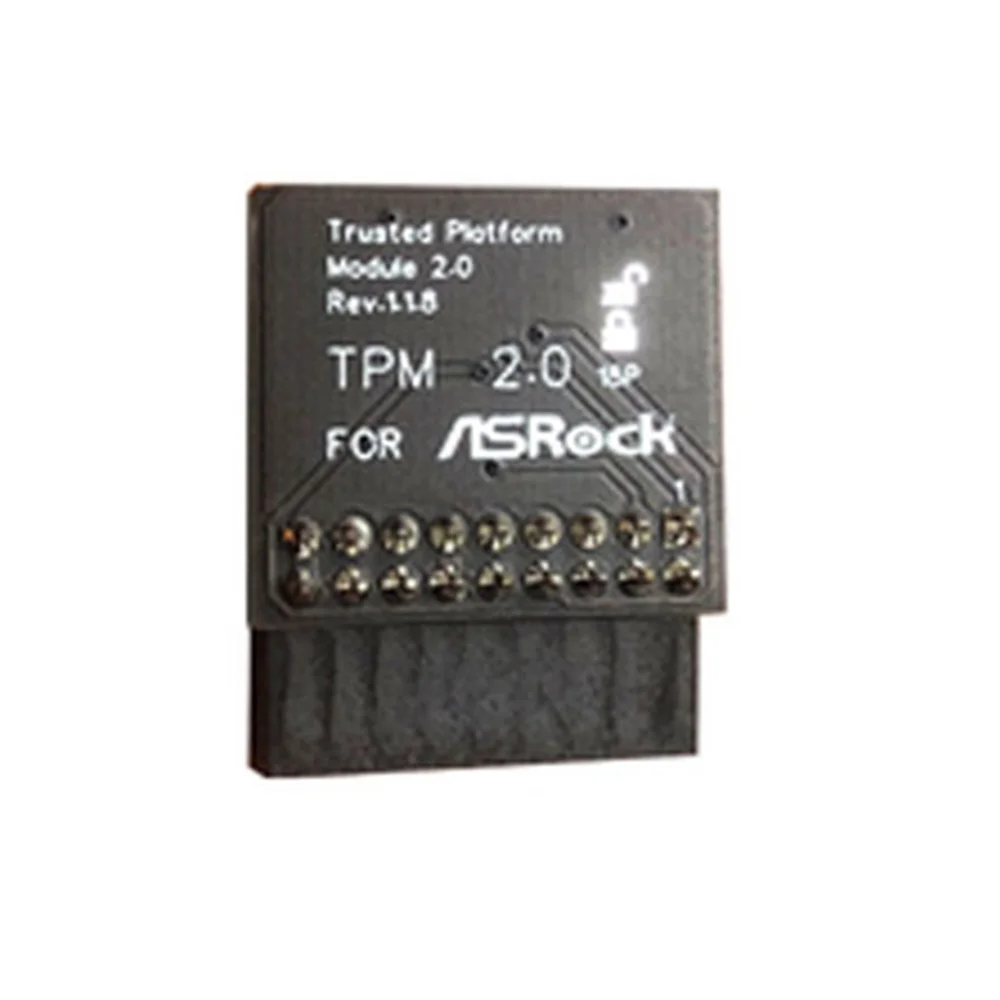 لوحة وحدة أمان التشفير B64CTpm 2.0 للتحكم عن بعد TPM2.0 LPC 18Pin بطاقة اللوحات الأم لـ ASROCK لنظام التشغيل Windows 11