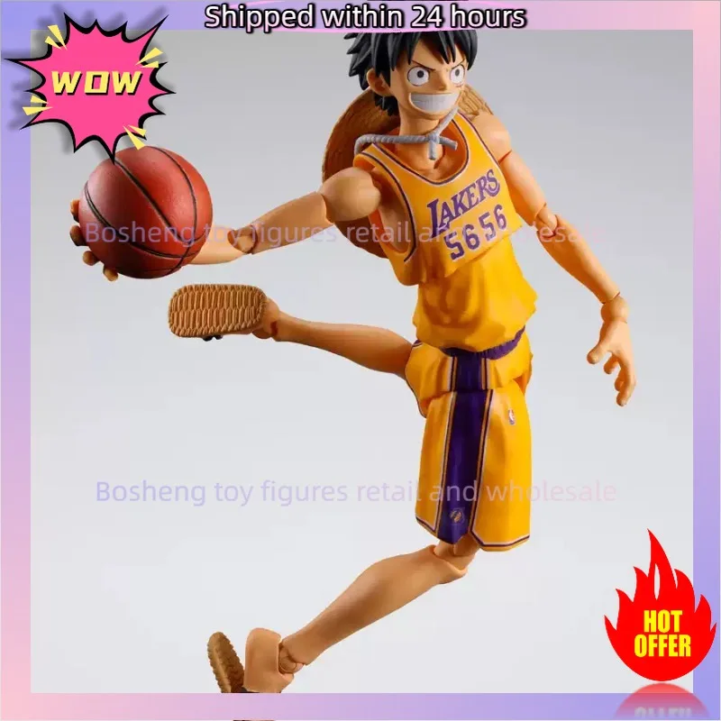 

Bandai Soul SHF Nautical King NBA Monchi D Luffy, Los Angeles Lakers team figure