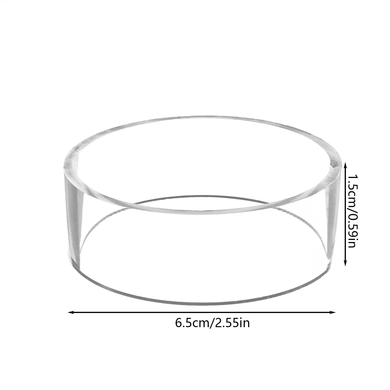 Acrylic Ball Holder Round Ring Ball Stand for Display Acrylic Football Stand Ball Display Holder for Football Basketball Soccer