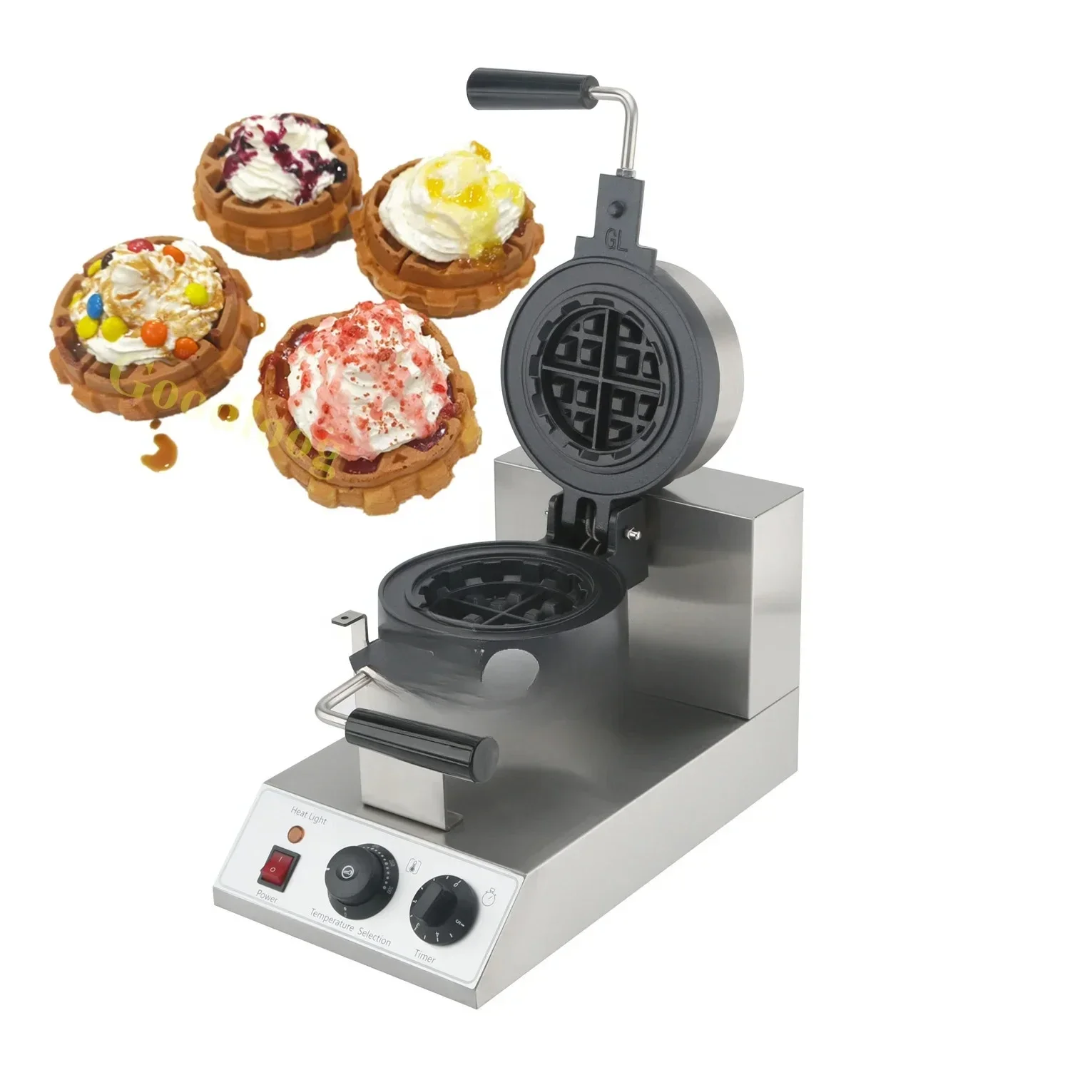 Professional Restaurant Equipment Factory Wholesale 110V 220V Commercial Nonstick Mini Belgian Stuffed Waffle Maker Machine