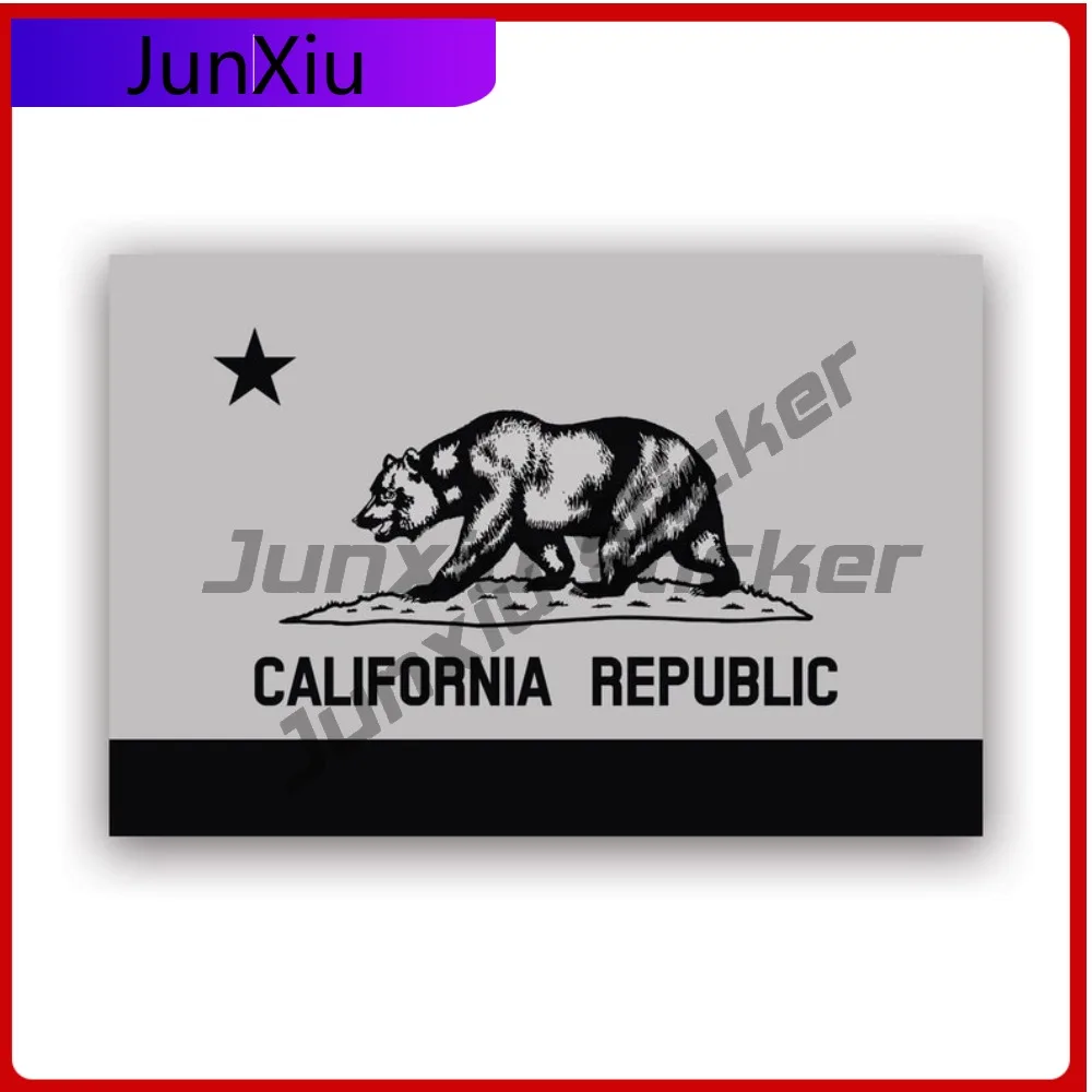 

Subdued California Flag Sticker Uv Protected Decals Republic Cali Ca State Flag Patriotic Car Sticker Vinyl Decal Die Cut Sun