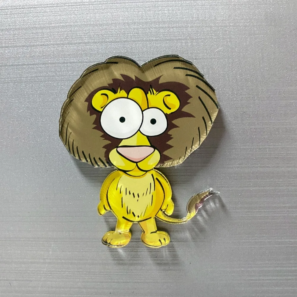 6pcs Personalized 3D Cartoon Animal Refrigerator Magnets Fridge Blackboard Whiteboard Photo Message