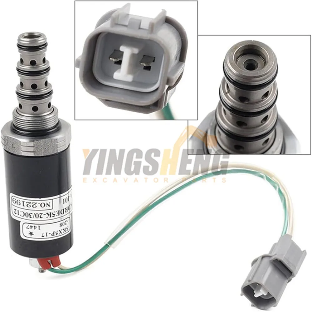 

High-quality excavator hydraulic pump solenoid valve KDRDE5K-20/30C12A-111 YN35V00004F1 for Kobelco SK200-2/SK200-5