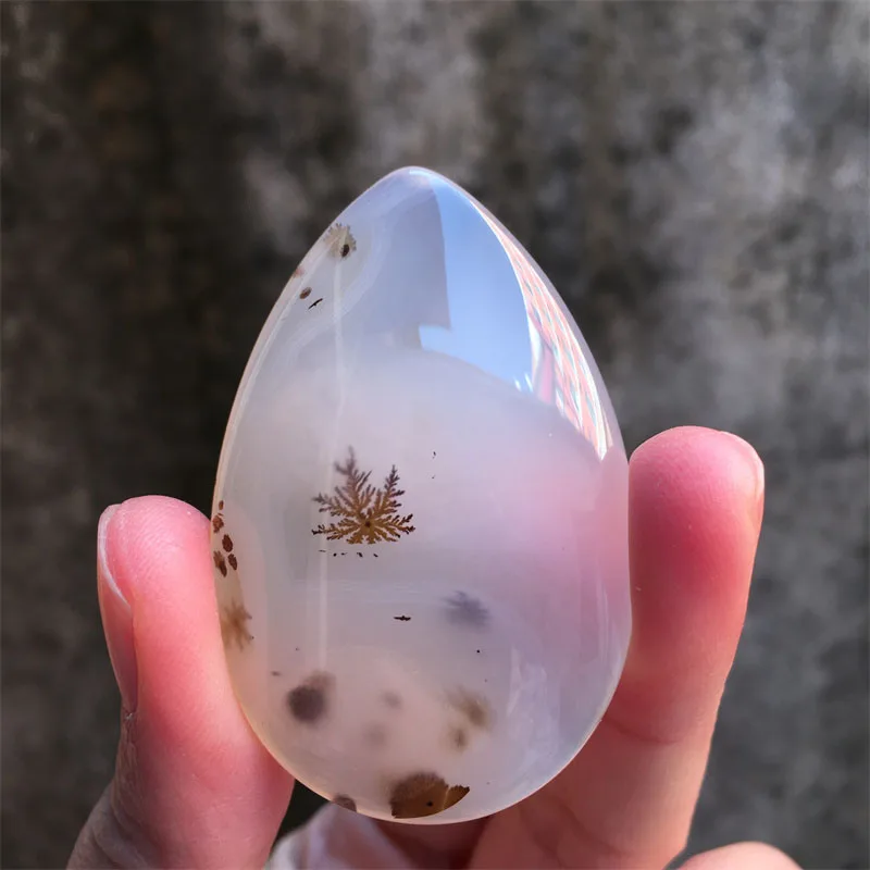 Undrilled Natural Crystal Quartz Marine Chalcedony Landscape Tree Diy Grass Agate Pendant Reiki Healing Stone Home Decor