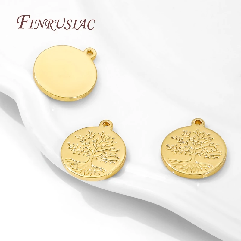 

18K Gold Plated The Tree Of Life Charms For Jewelry,Pendants For Bracelets,Fashion Necklace Pendant Making DIY Accessories