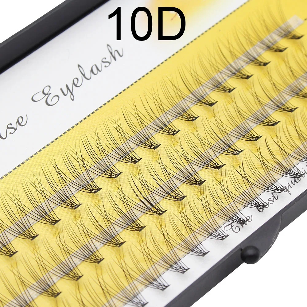 Große Kapazität 60 Bundles 10D Wimpern Extensions Dicke Wahre Nerz Streifen Wimpern Einzelne Wimpern Natürlichen Stil