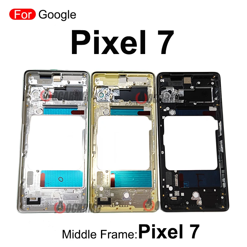 For Google Pixel 7 7Pro Middle Frame Cover With Side keys Buttons Replacement Repair Parts