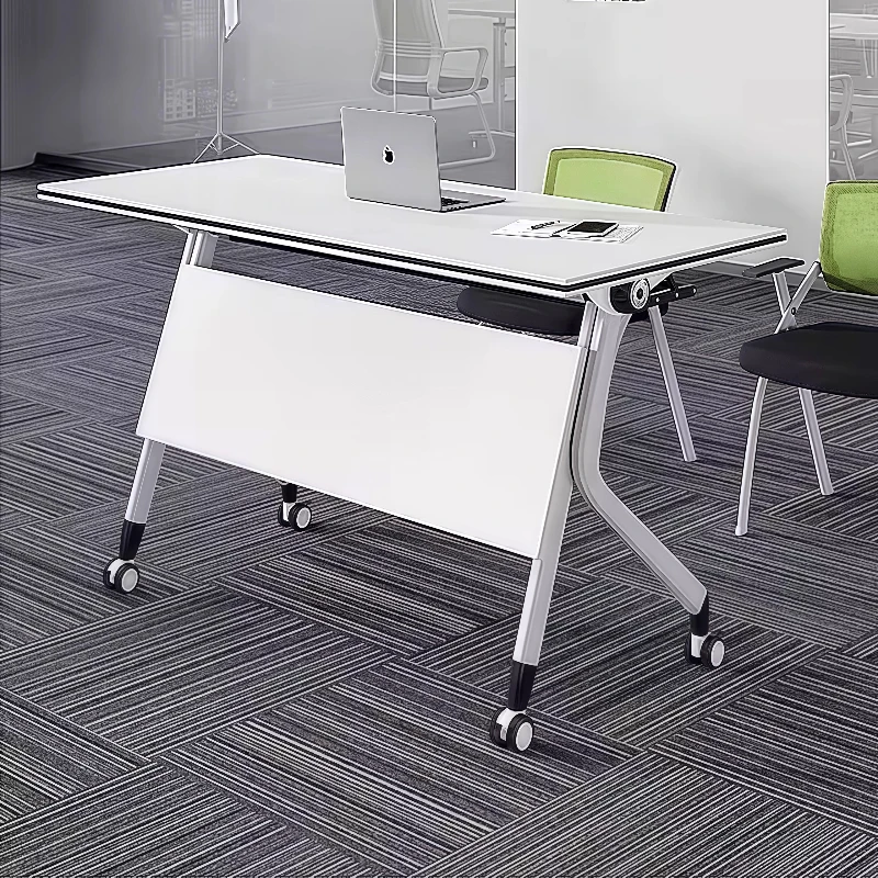 Office Desks Table Thickened Desktop Bold Table Legs Silent Universal Wheel  Tavolo Ufficio Riunione Desk Conference Table