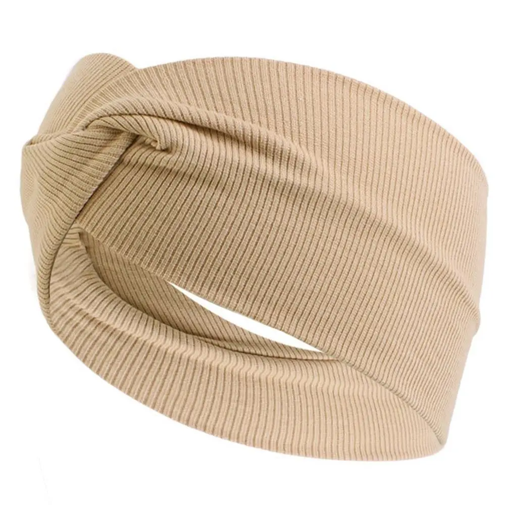 Women Running Accessories New Turban Running Headwrap Fold Yoga Hairband Wide Sports Headband Stretch Hair Band