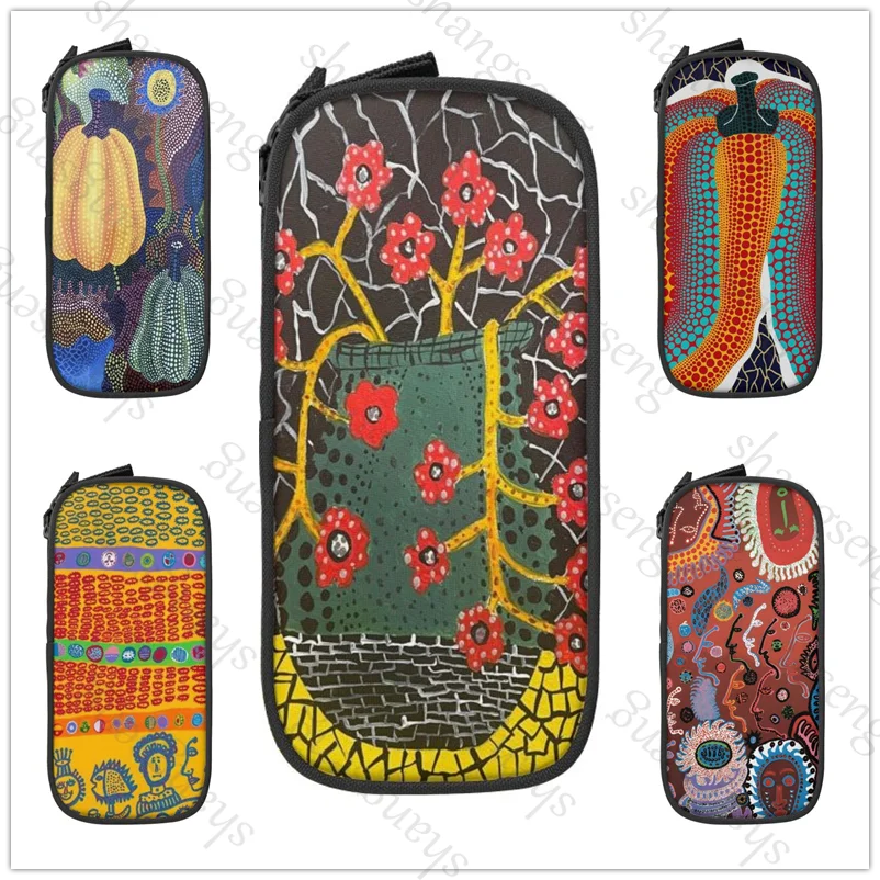 

Yayoi Kusama Abstract Painting Pencil case large capacity pencil case stationery storage bag student learning supplies gift