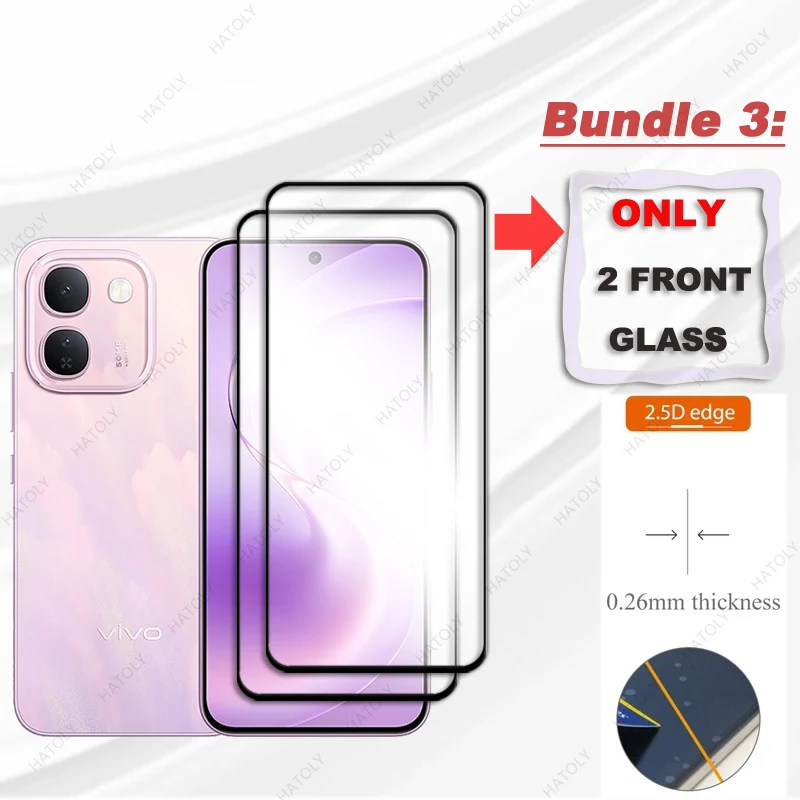 For vivo S2 FE Black Edge Protective Film For vivo V80 Lite 5G Global Glass Screen Protector For iQOO Z11S Camera Lens Protector