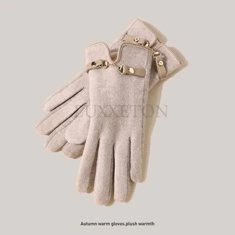 Warm Gloves For Women Touchscreen Touch Screens Comfortable Lined Anti-Slip Glove Winter Gloves Touch Screens Thermal For