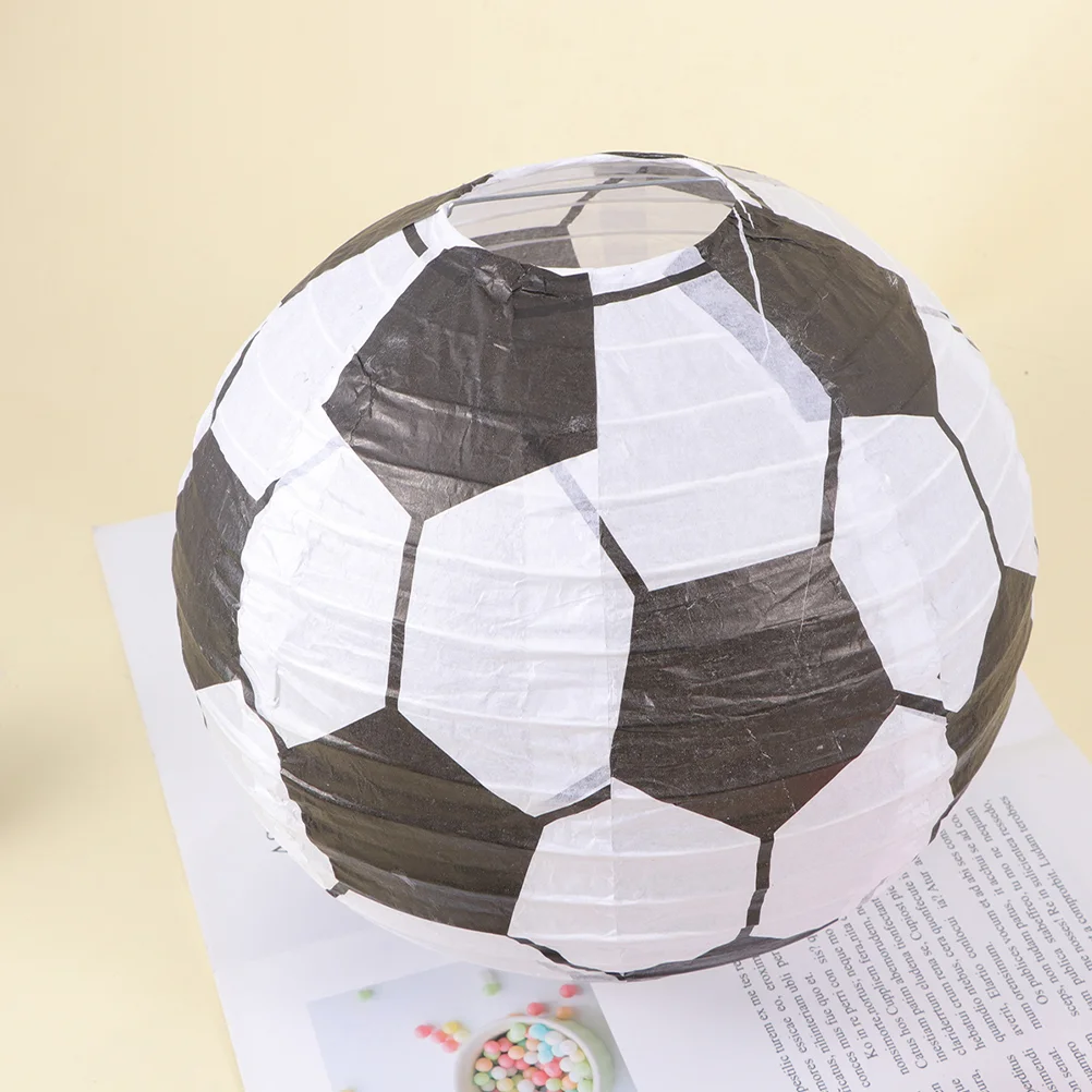 

Lantern Paper Soccer Party Craft Lanterns Japandi Home Decor DIY Portable Supplies Football Child